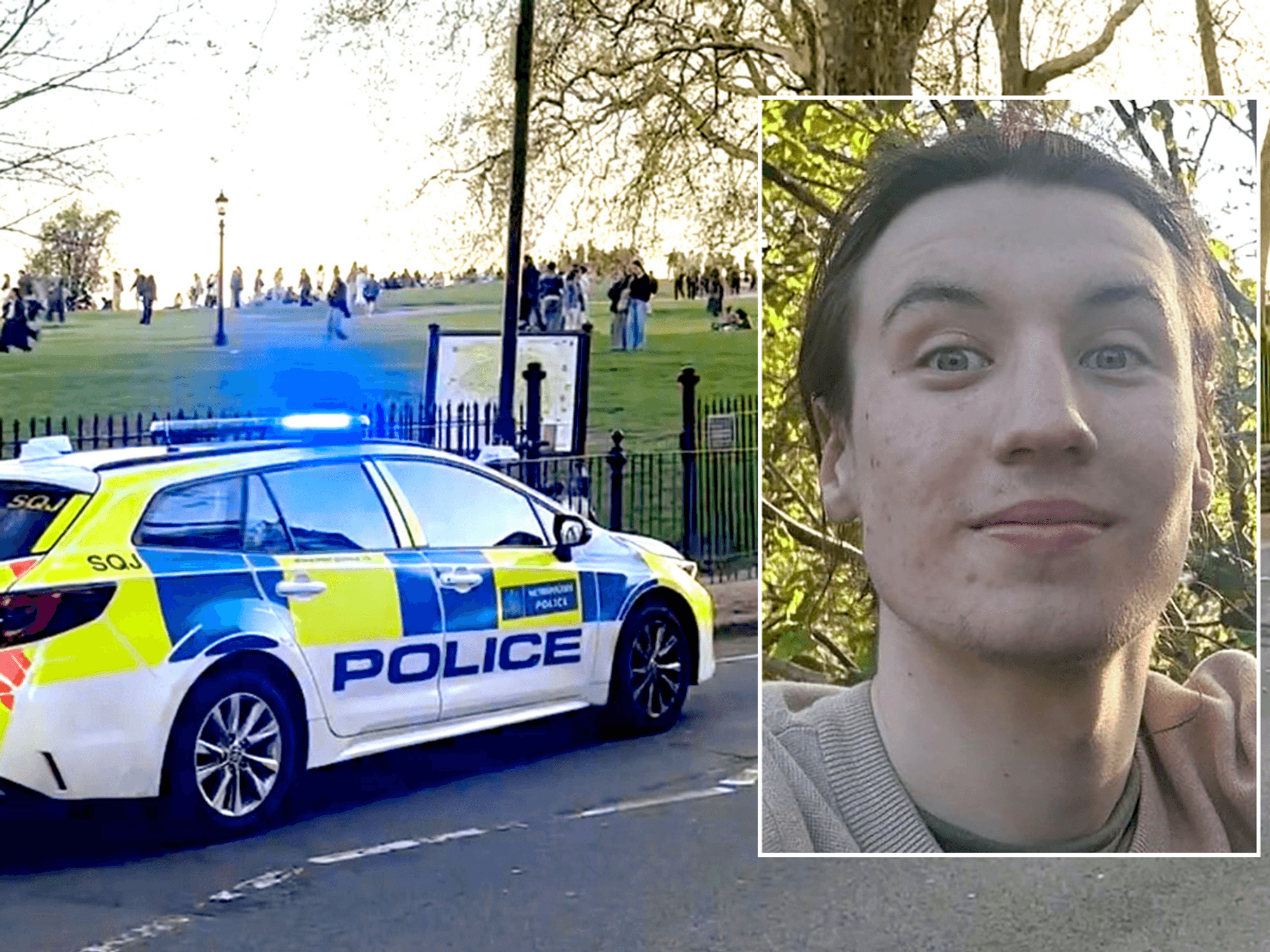 Police at Primrose Hill; Finbar Sullivan