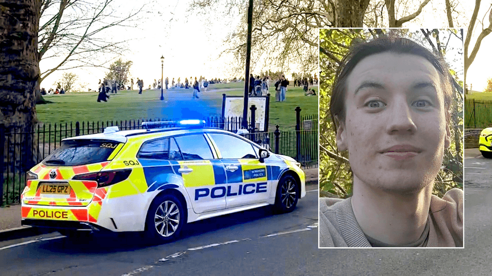 Police at Primrose Hill; Finbar Sullivan