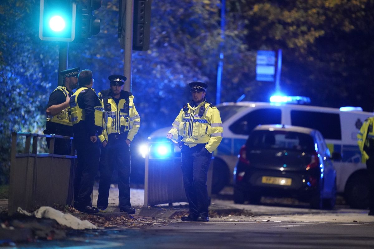 Police at scene of Leeds stabbing