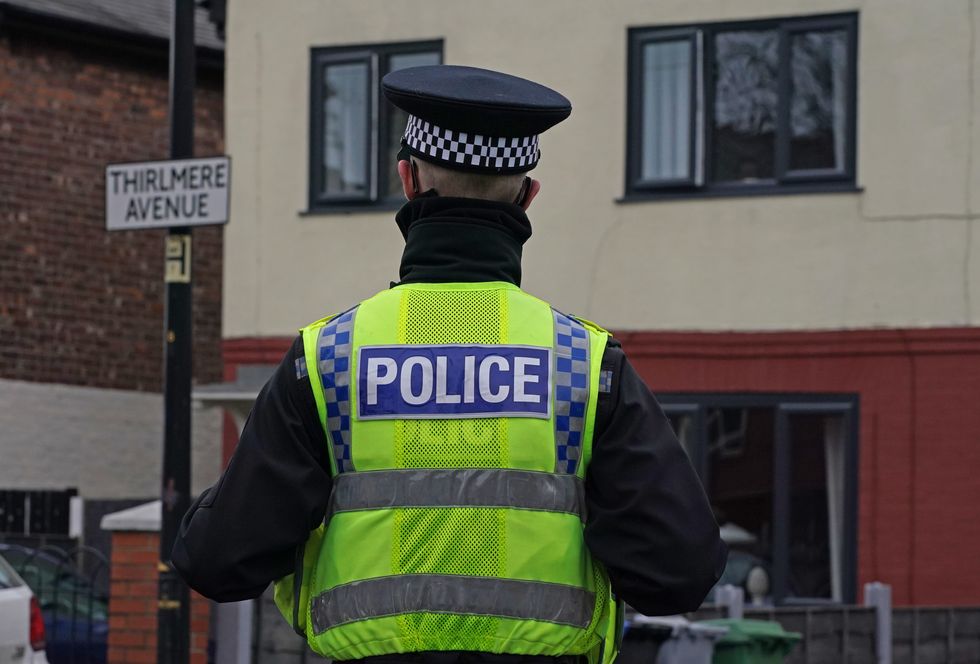 Police at the scene after a 16-year-old boy was fatally stabbed on Thirlmere Avenue in Stretford, Manchester. Paramedics treated the boy at the scene before he was taken to hospital where he died of his injuries.