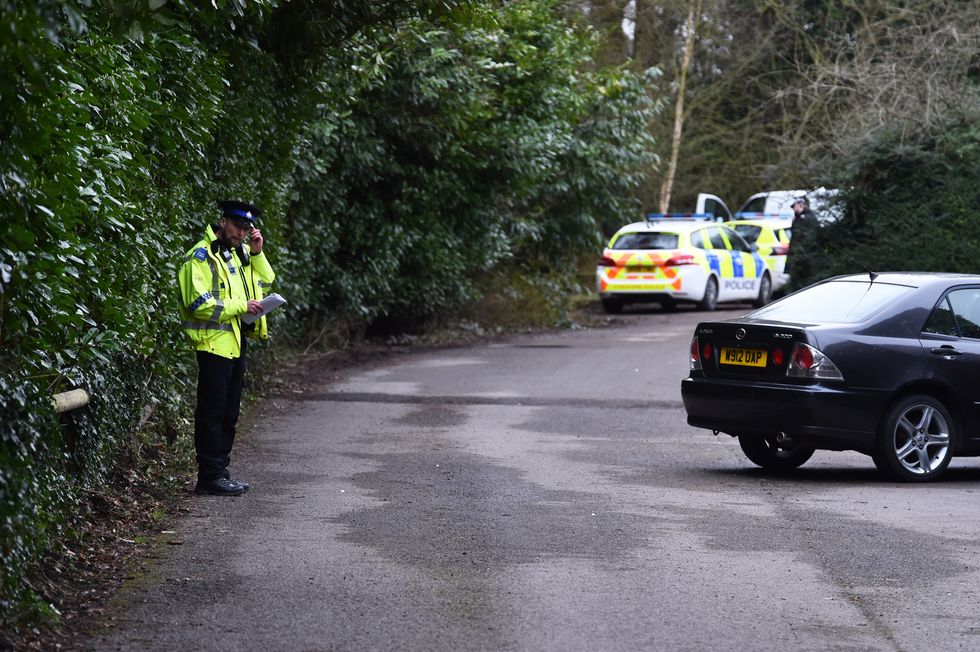 Police at the scene in Culcheth Linear Park in Warrington, Cheshire after a teenage girl was found dead in the park with serious injuries. Cheshire Constabulary said officers were called to the park at around 3.13pm on Saturday following reports about the girl. Emergency services attended but the teenager was pronounced dead at the scene. Picture date: Sunday February 12, 2023.