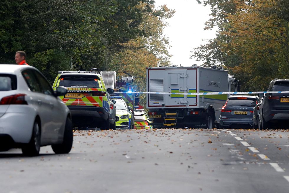 Policie na scéně v Manchesteru