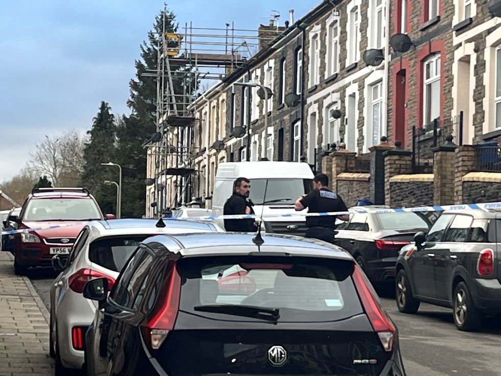 Police at the scene