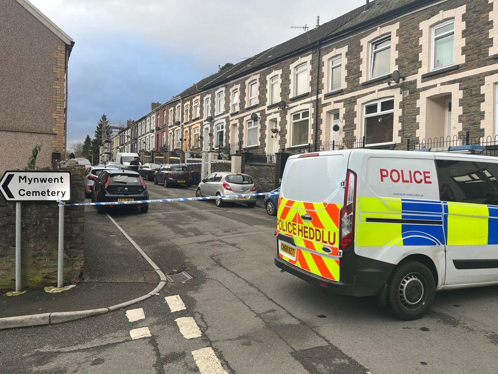 Police at the scene
