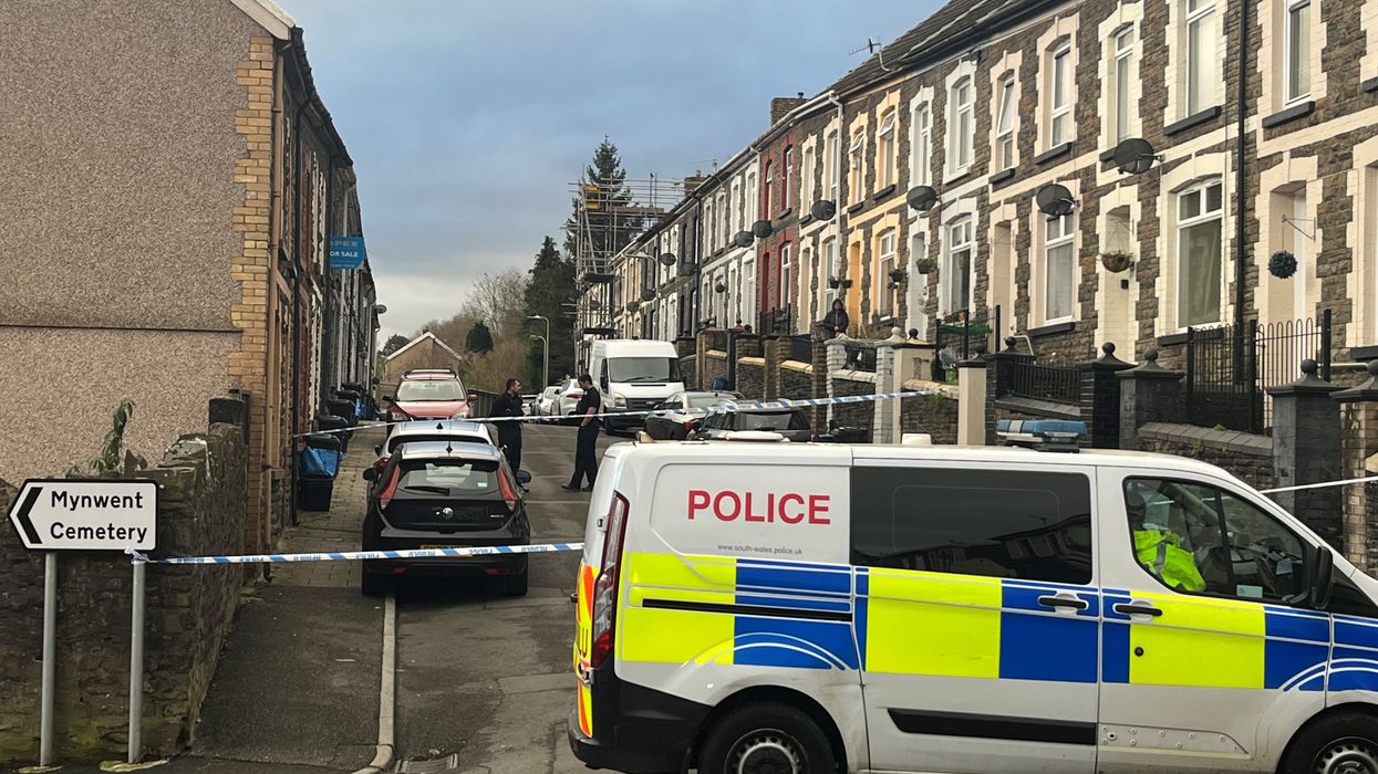 Police at the scene