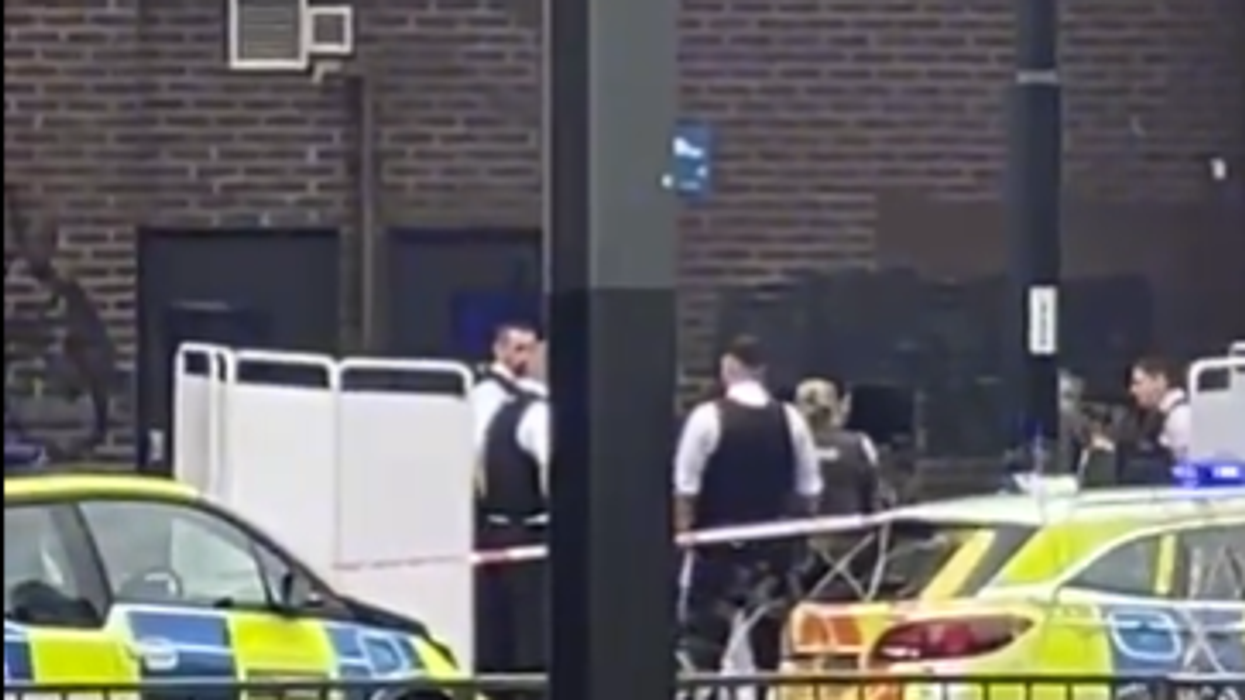 Police at the scene