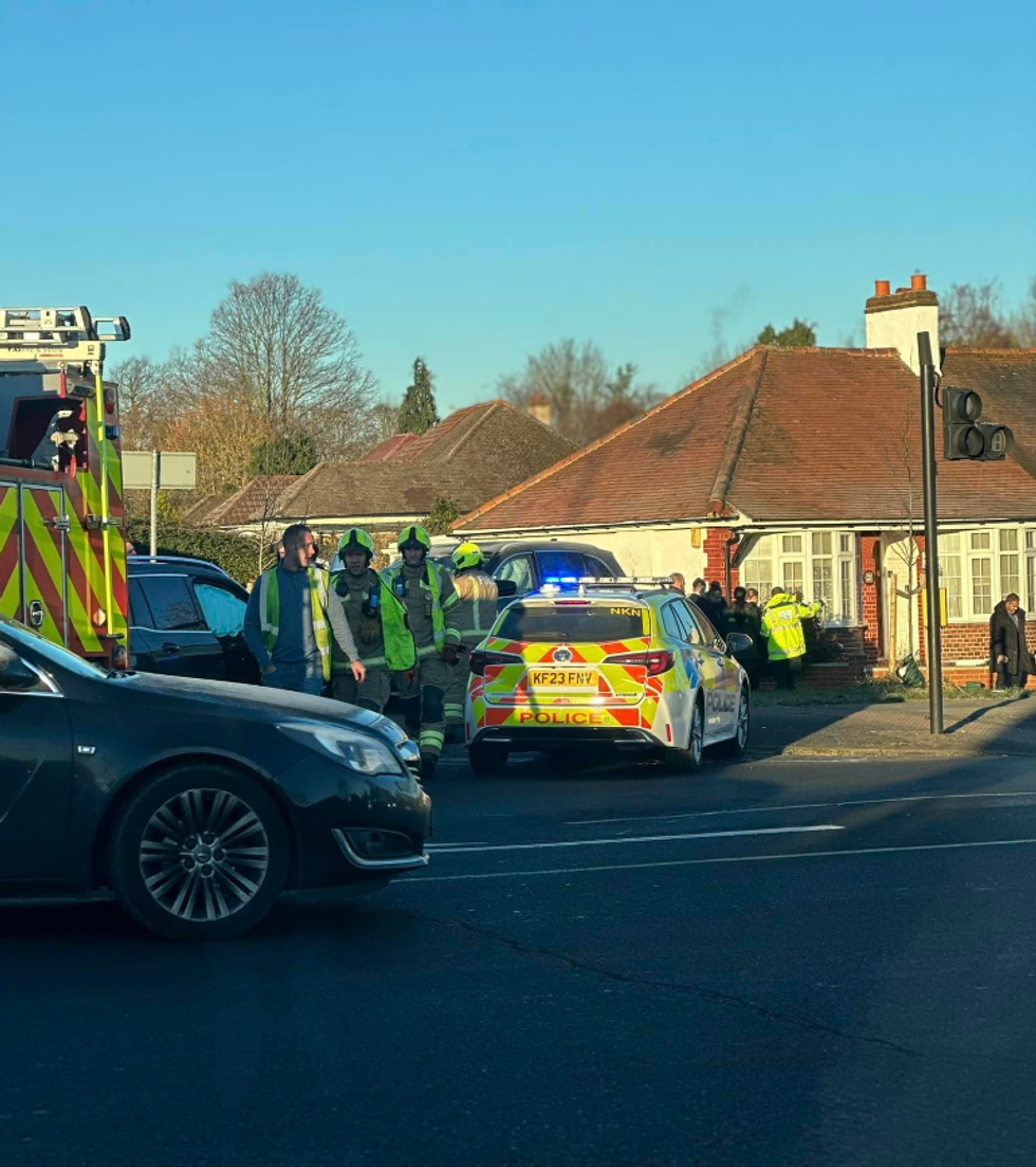 Police at the scene