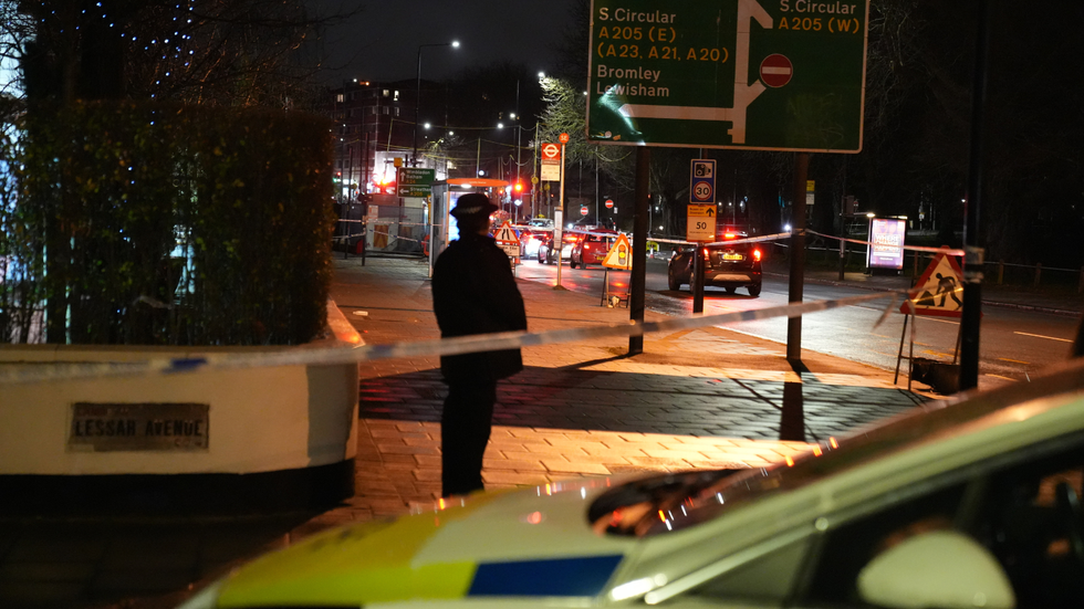 Police at the scene