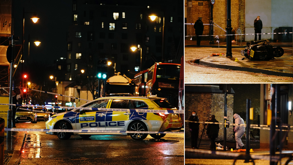 Police at the scene