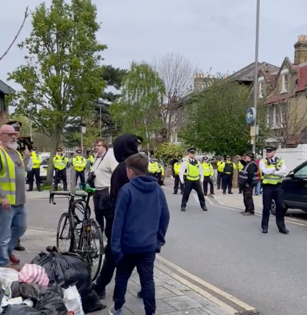 Police blocking Sadiq Khan's home