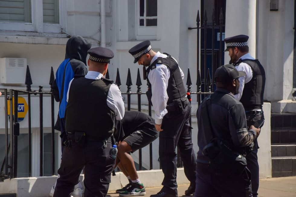 Police carry out stop and search