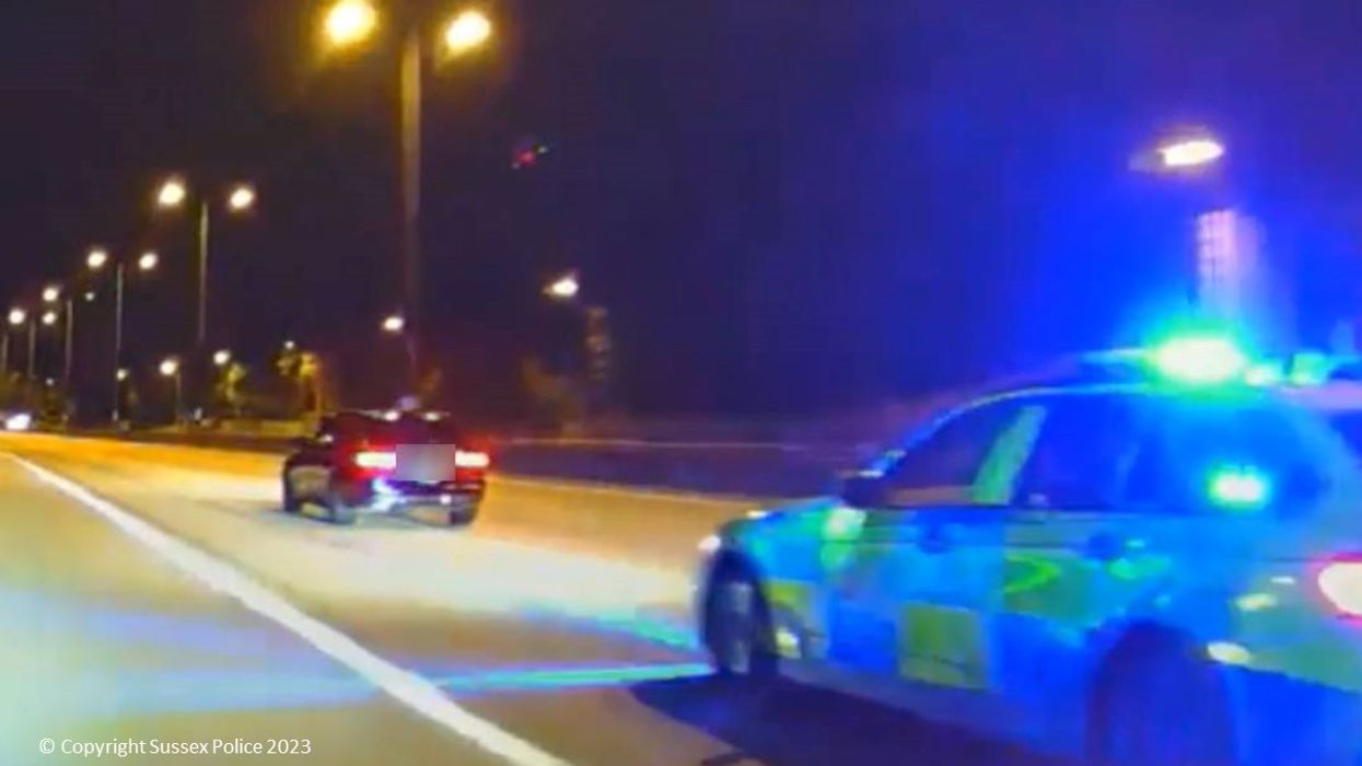 Police chase stolen taxi