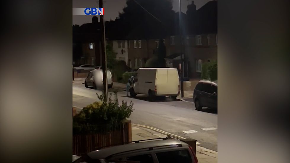 Police closed the road before targeting the suspect's house