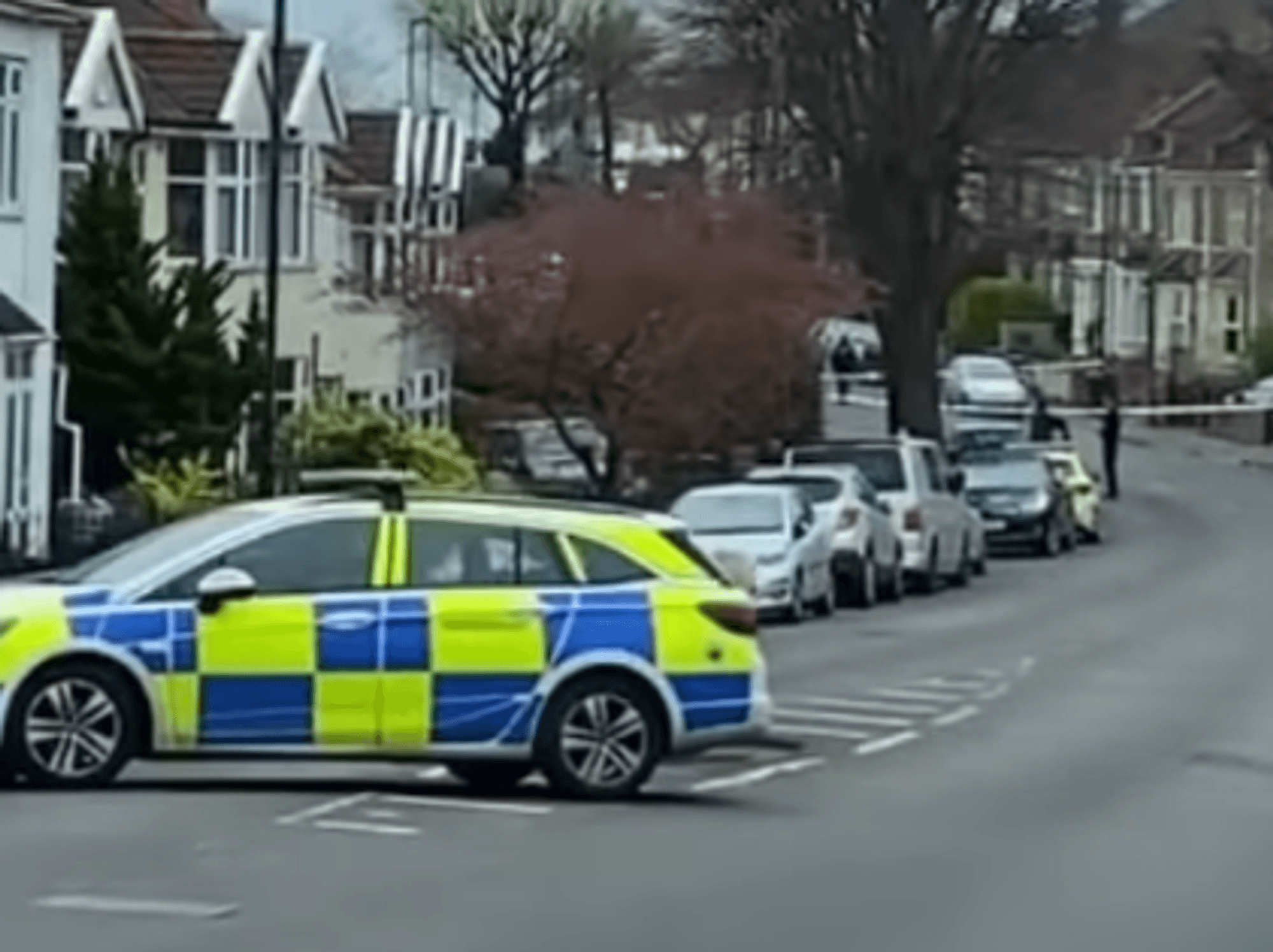Police corden in Bristol