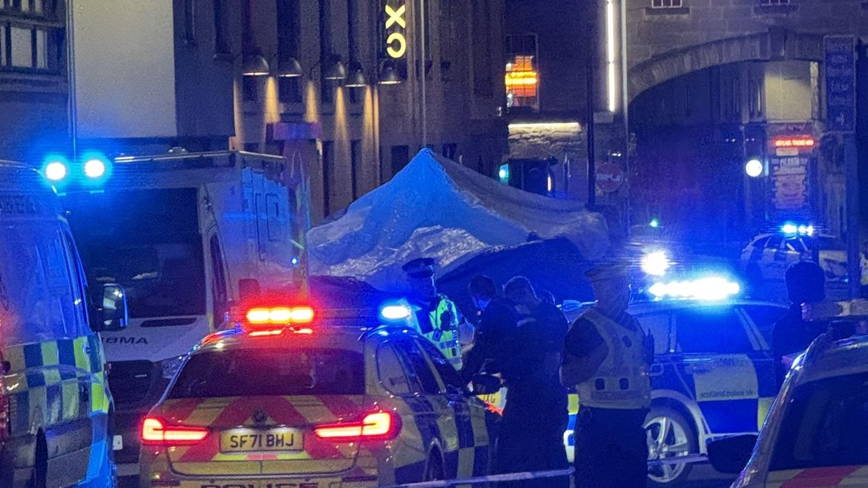 Police cordon in Edinburgh