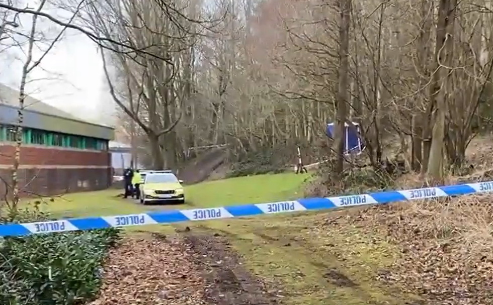 Police cordon in Stoke