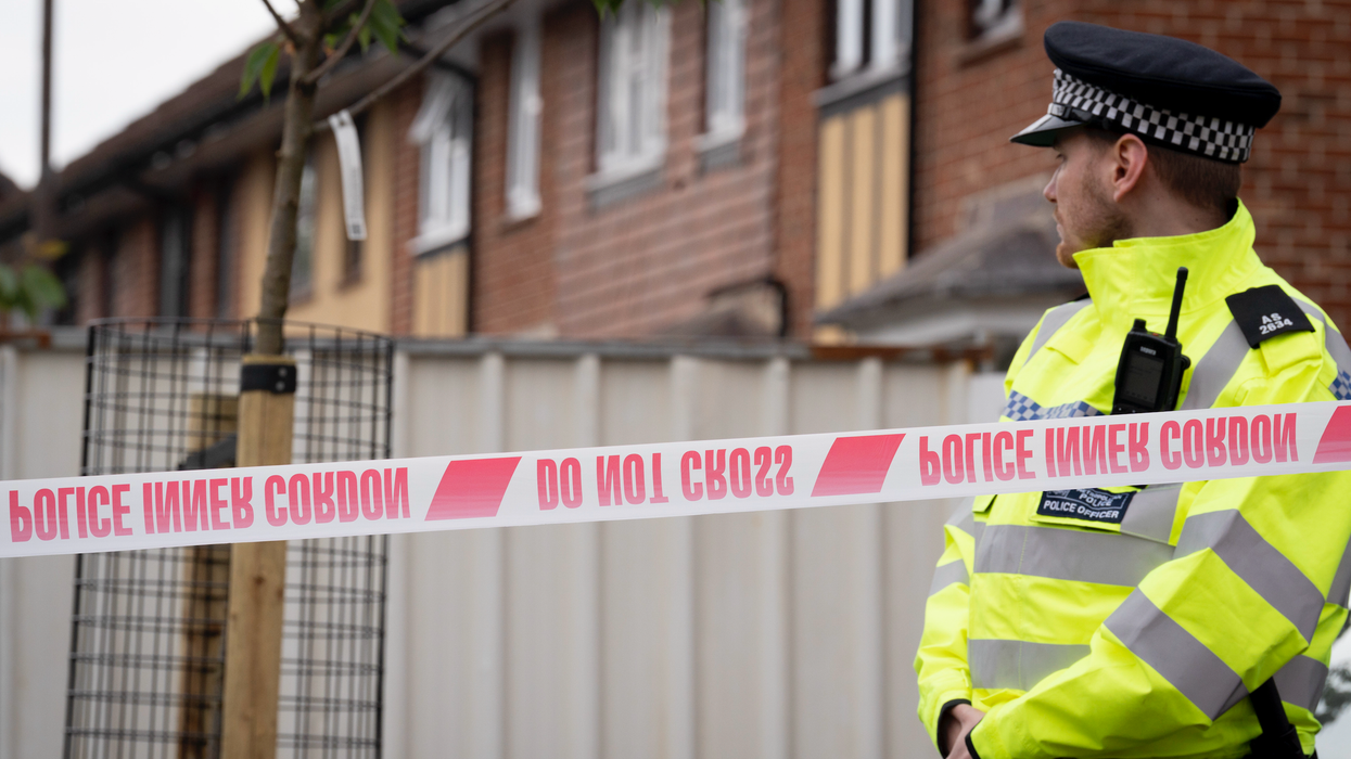 Police cordon off street