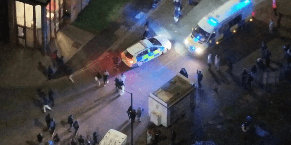 Police pelted with missiles by ‘illegal ravers’ after officers break up 400-strong gathering of youths Police pelted with missiles by ‘illegal ravers’ after officers break up 400-strong gathering of youths