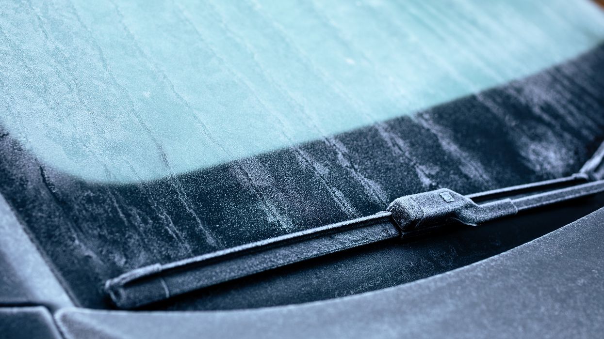 police/ frozen windscreen wiper