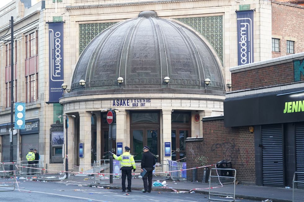 Police have urged people not to share "upsetting" videos on social media following a 'crush' at O2 Academy Brixton