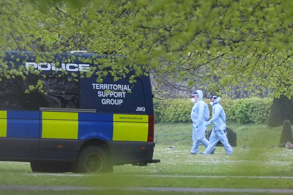 Police in Kensington Gardens