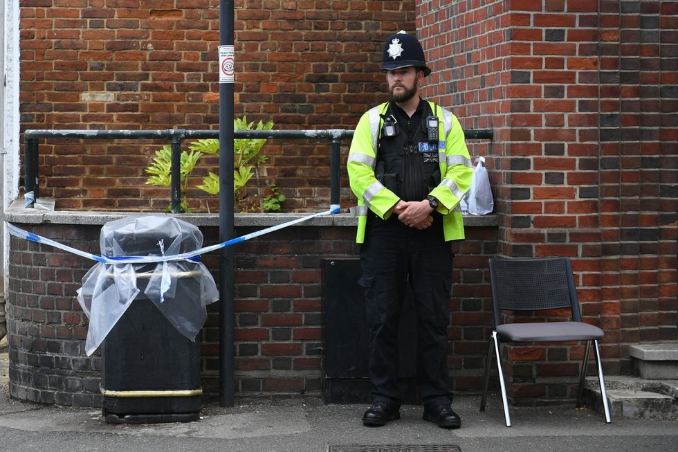 Police in Salisbury in 2018 after Sergei and Yulia Skripal were exposed to the nerve agent Novichok