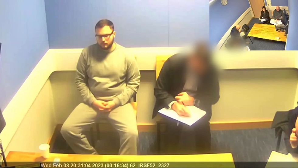 Police interview of Lewis Edwards who was sentenced to life with a minimum term of 12 years at Cardiff Crown Court