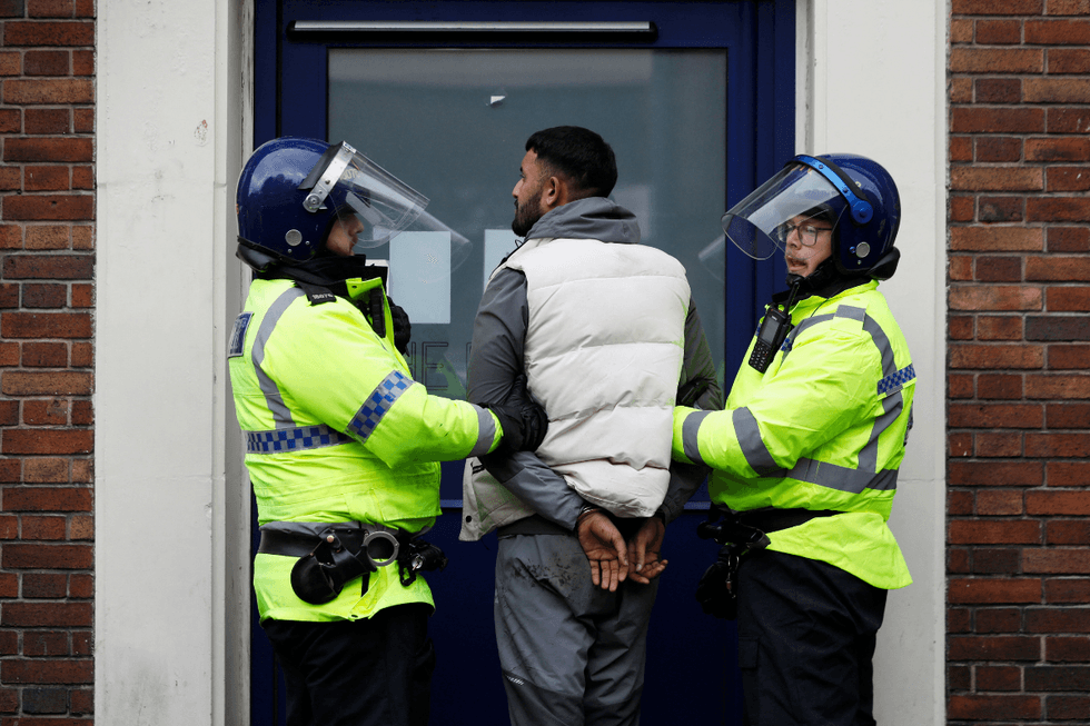 Police make arrest at Manchester protest