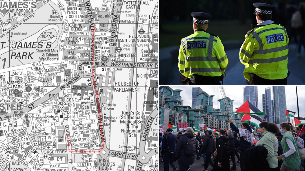Police map/Police/Protesters