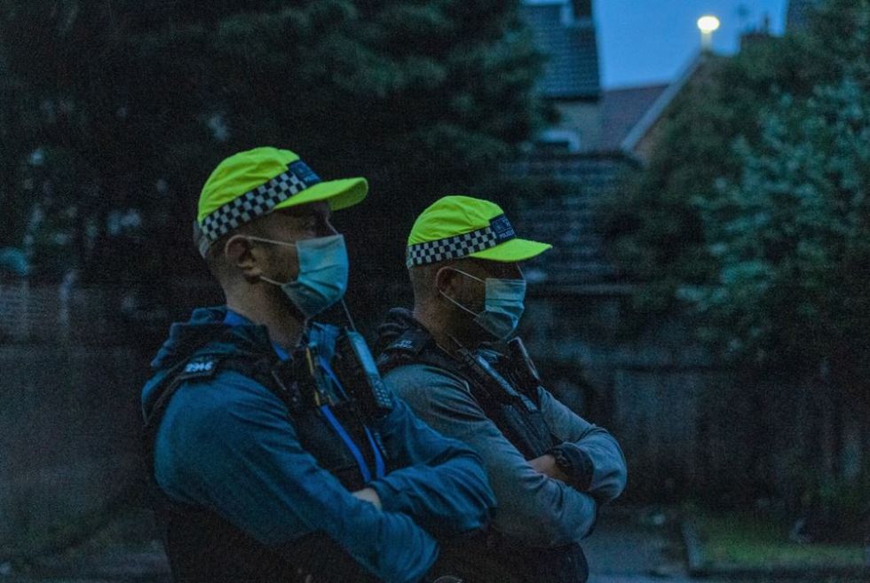 Police officers from Operation Orochi tackling county lines in London
