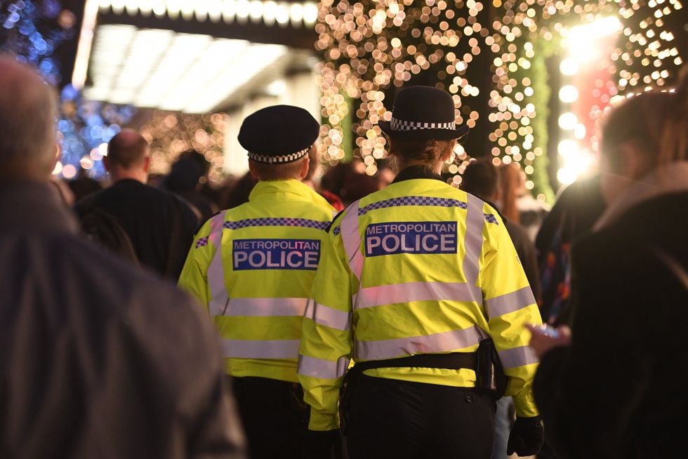Police officers in Oxford Street