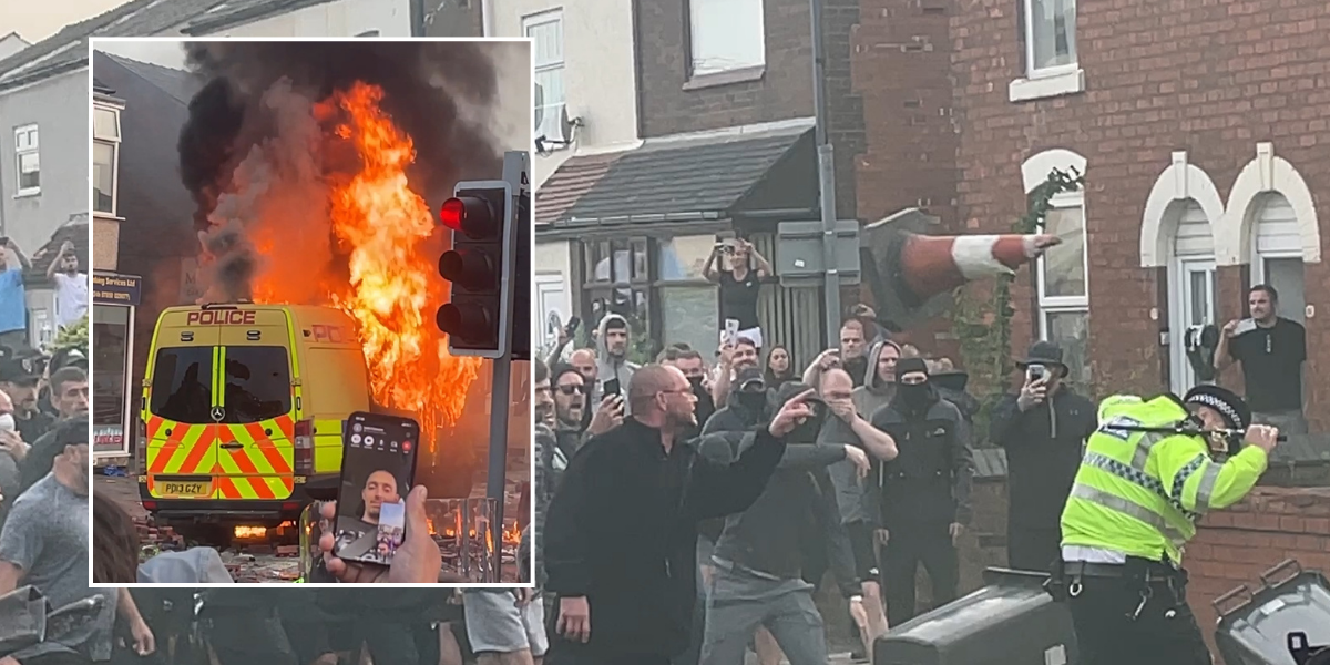 NextImg:Southport riots: 39 officers confirmed injured in clash with mob - 'No respect for a town that's grieving'