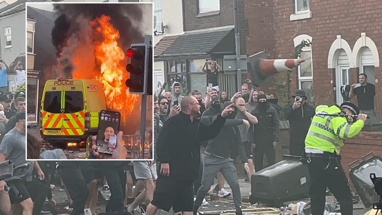 Police officers were attacked in Southport