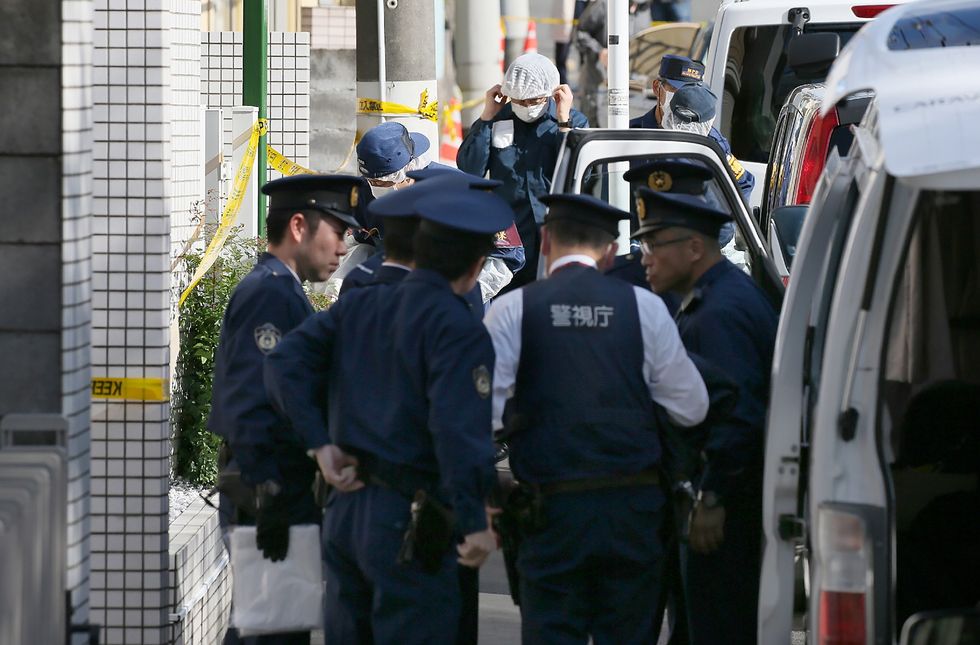 Police outside the