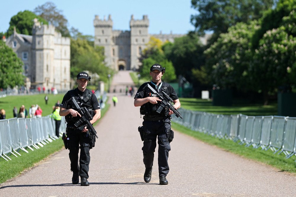 Police outside Windsor Castle
