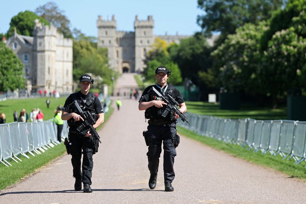 Police outside Windsor Castle