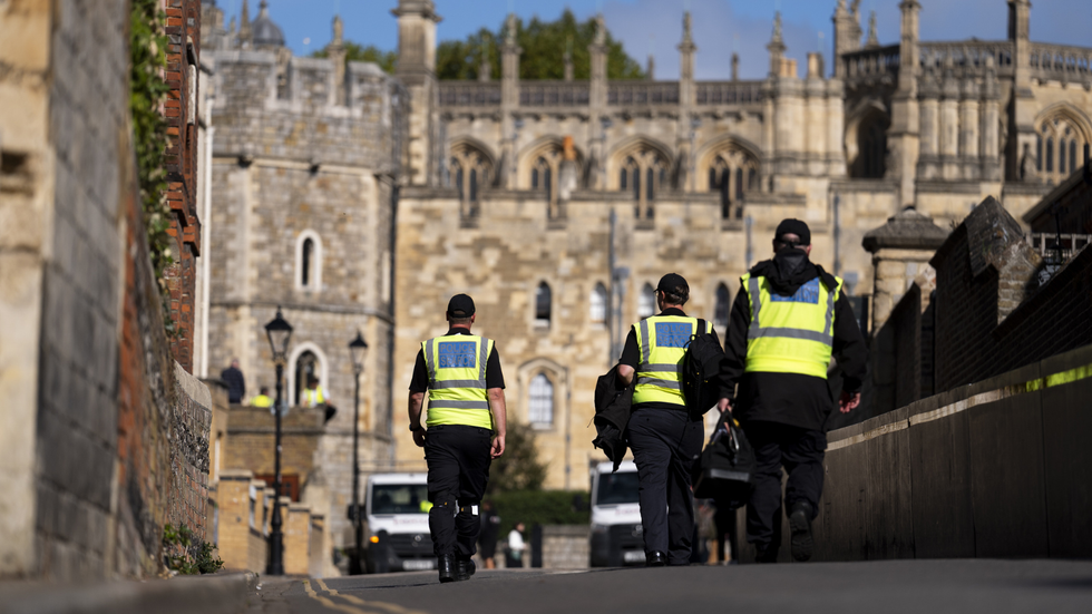 Police outside Windsor Castle