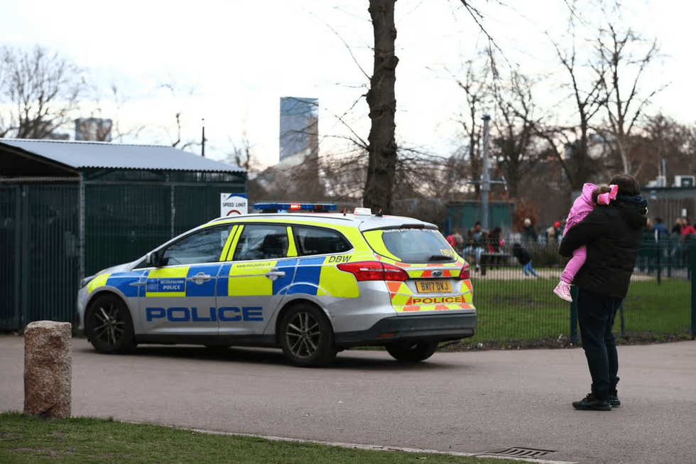 Police received reports of an individual approaching people outside a primary school in Laleham on Thursday, April 16