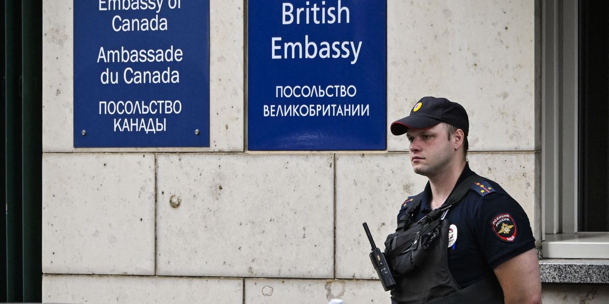 NextImg:Russia 'expels' two Britons for 'spying' at Moscow embassy as espionage expulsions continue