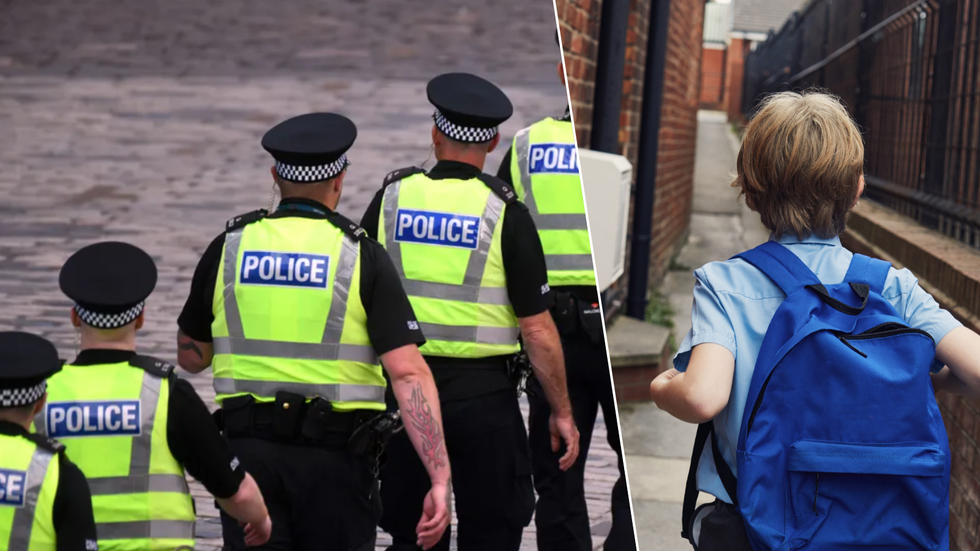 Police/Schoolboy (stock)