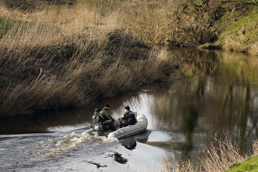 Police search the River Wyre