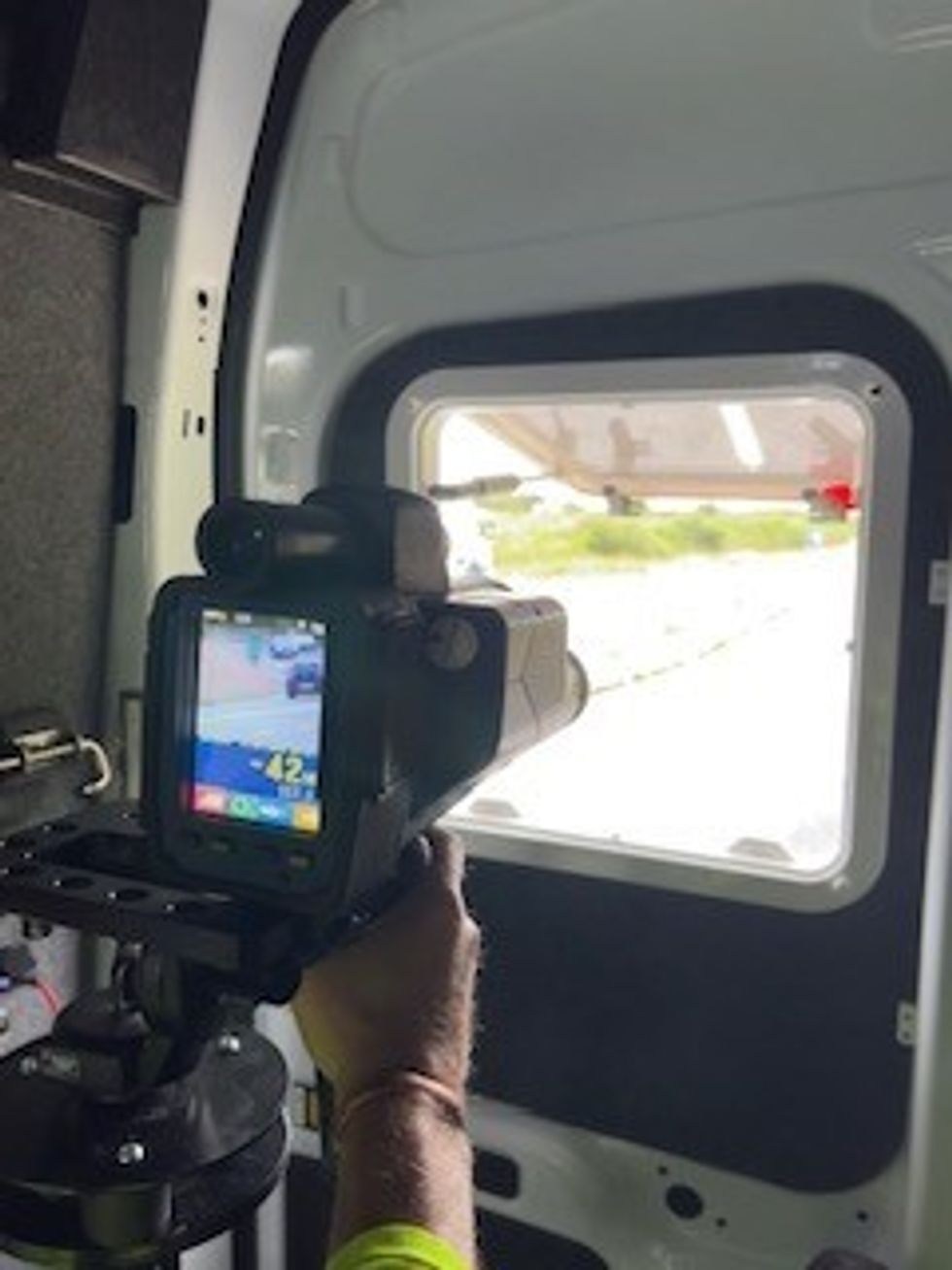 Police speed checking