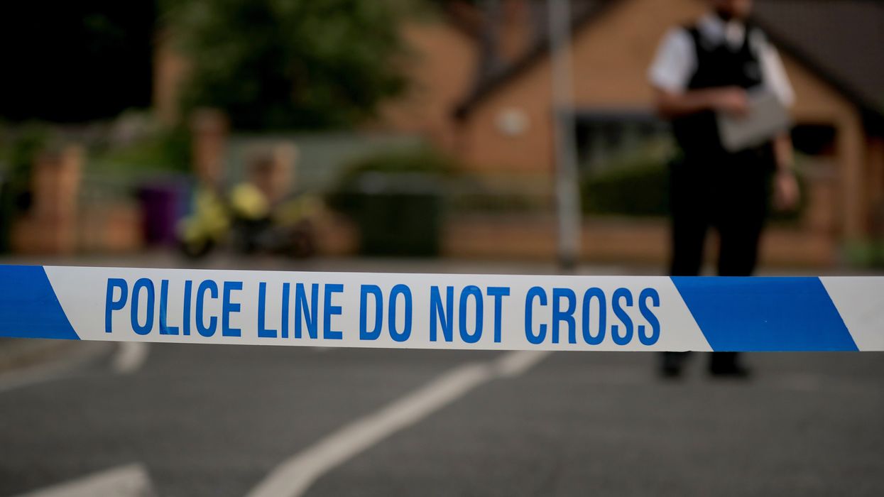 Police tape with the words police line do not cross