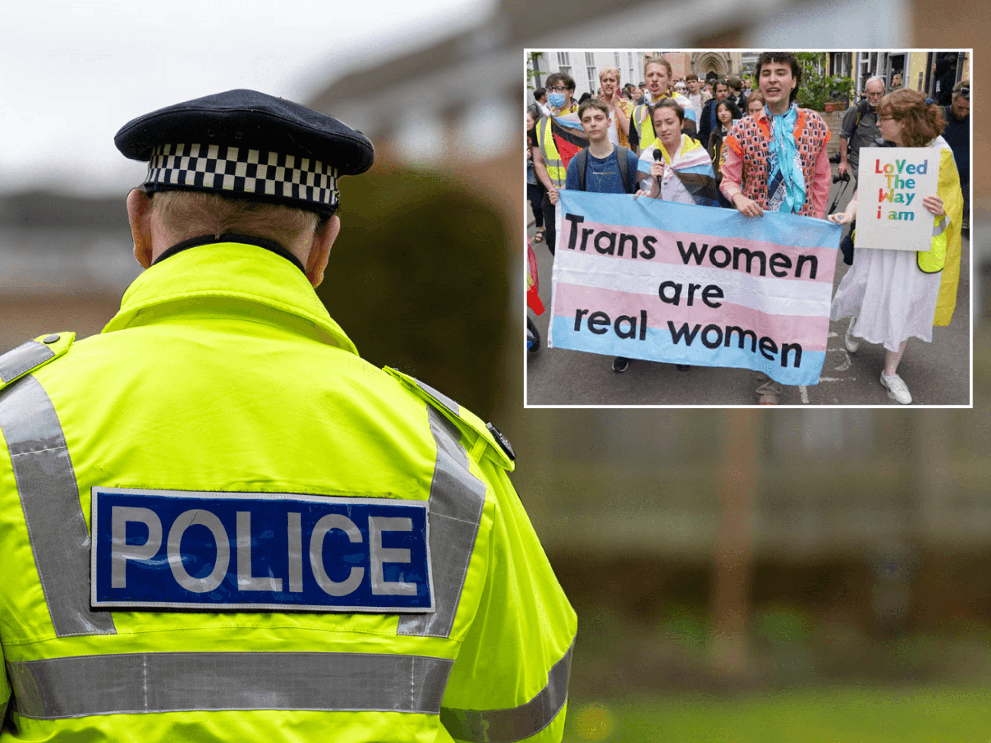 Police/Trans protest