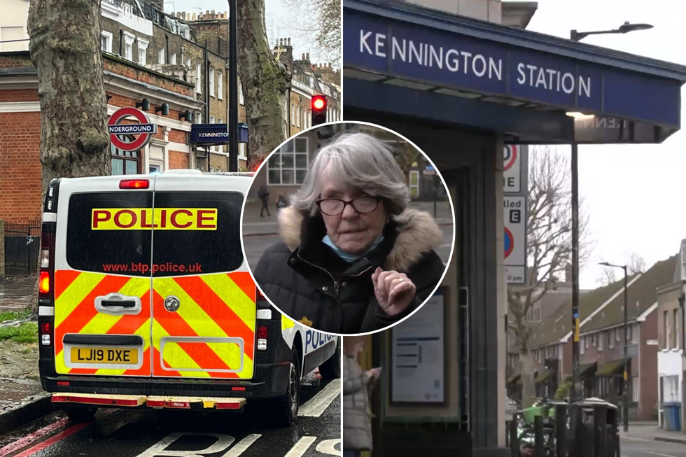 Police van, Kennington Station, Sue