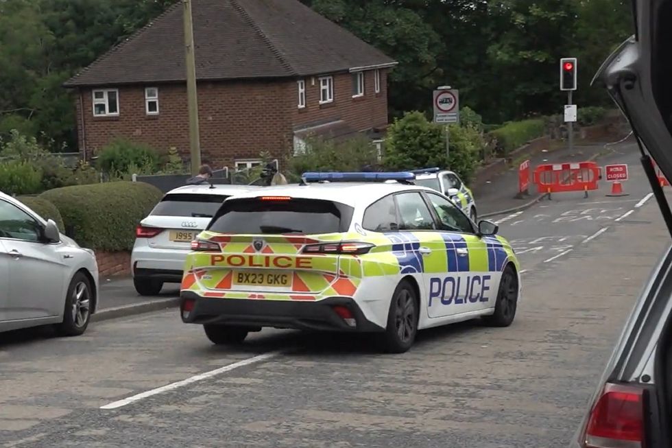 Police vehicle in Dudley