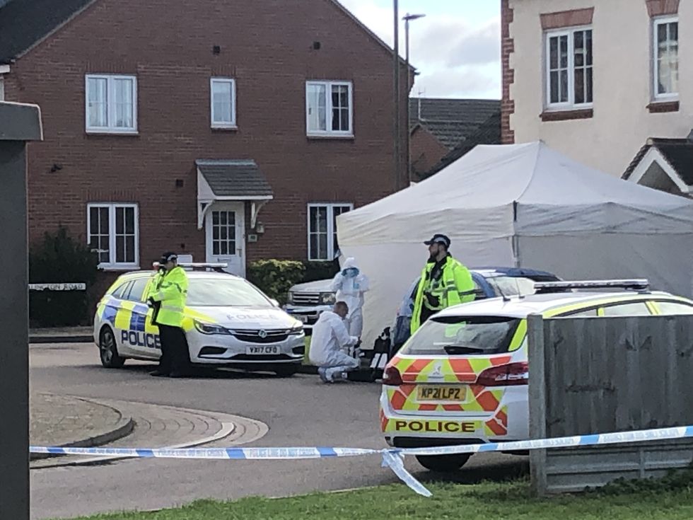 Policed activity at Snowdonia Road, Walton Cardiff, Tewkesbury, after one man died and another suffered serious injuries during a series of stabbings.