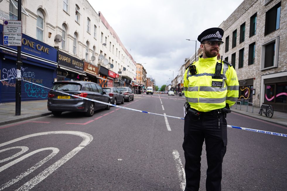 Policeman on Kingsland Road