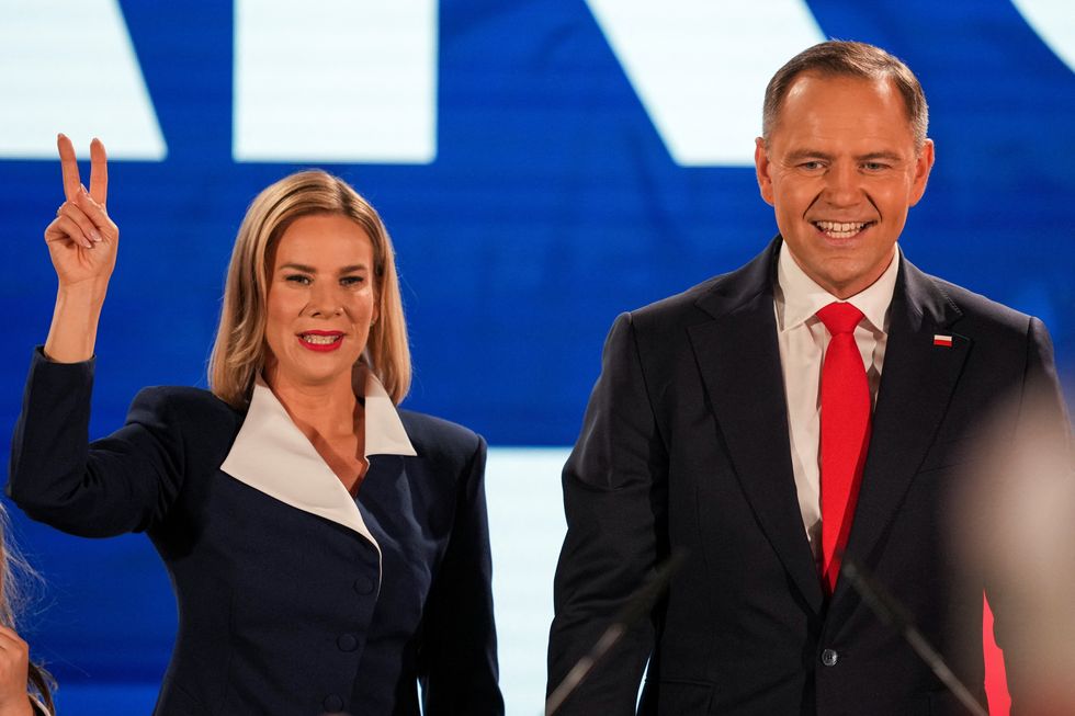 Polish presidential candidate Karol Nawrocki