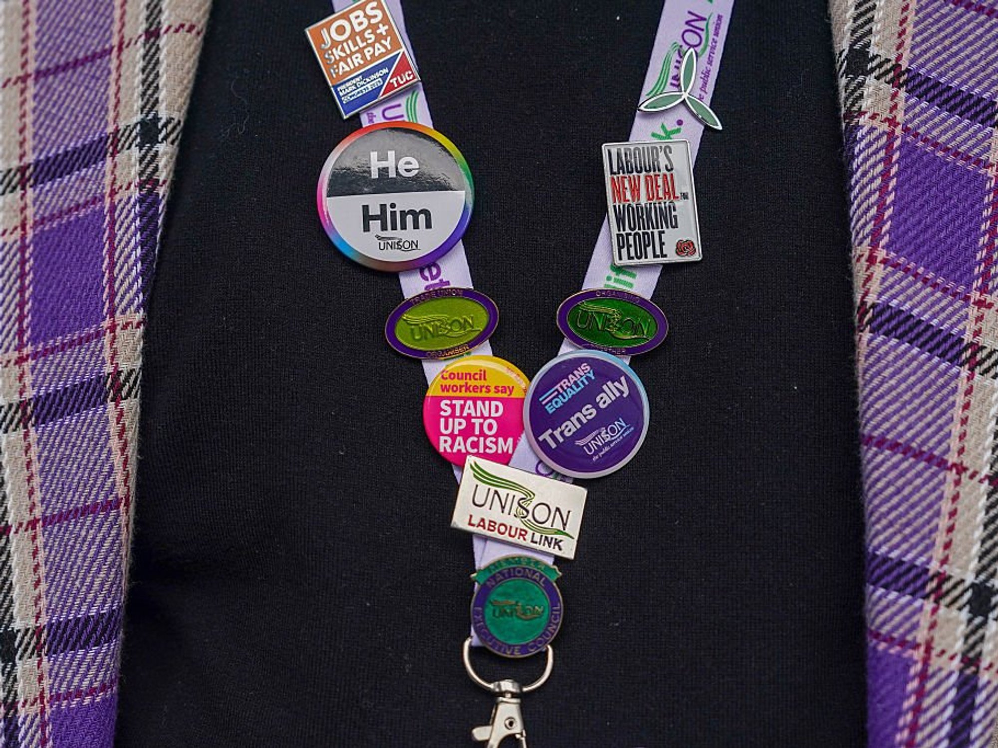 Political lanyards could be banned
